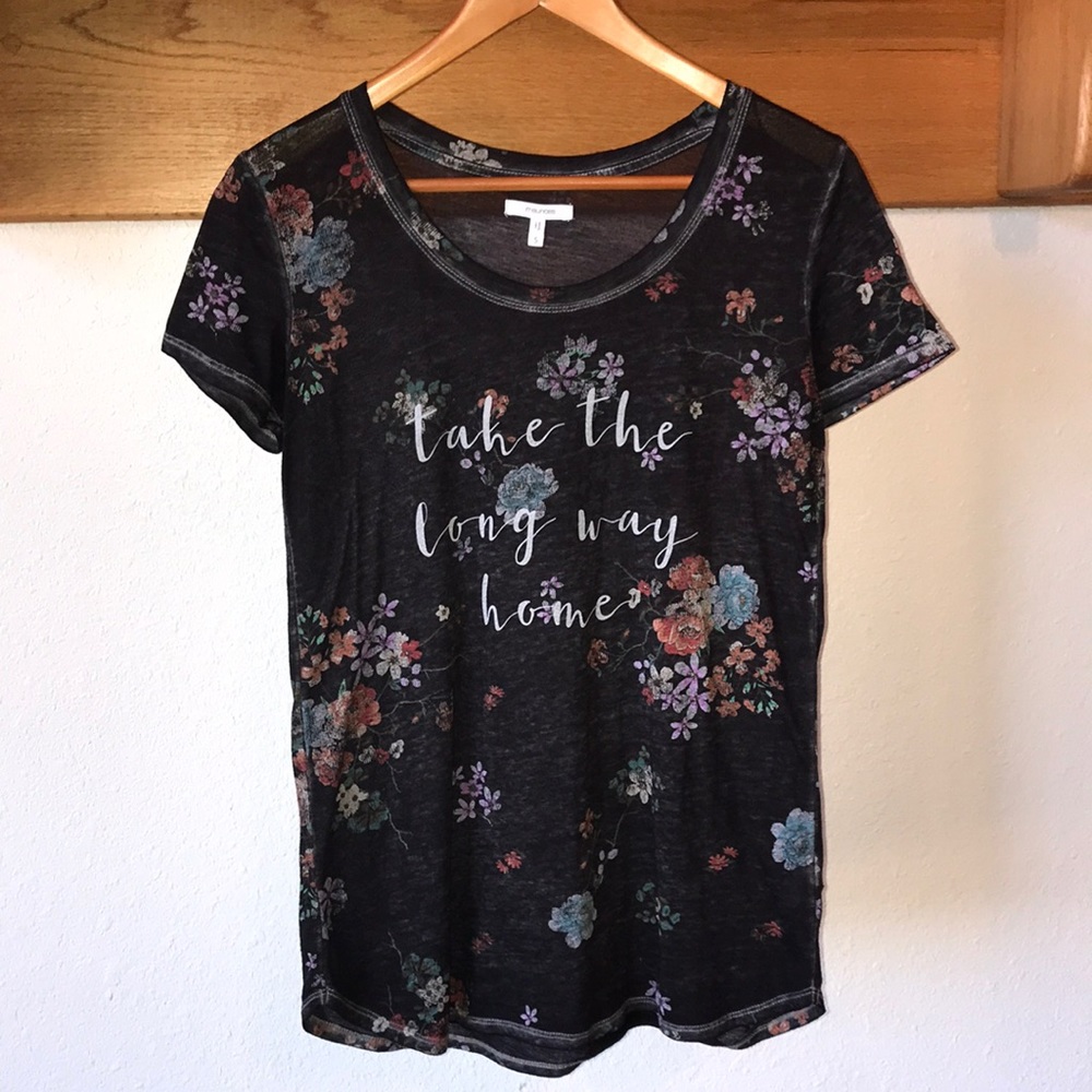 Maurices Floral Short-Sleeve Tee